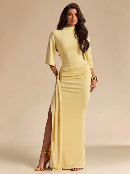 ELOWEN DRAPIERTES MAXIKLEID