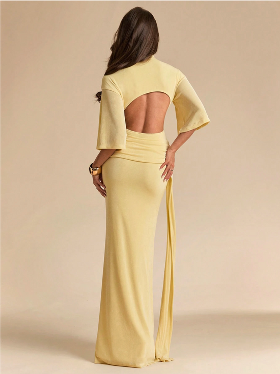 ELOWEN DRAPIERTES MAXIKLEID