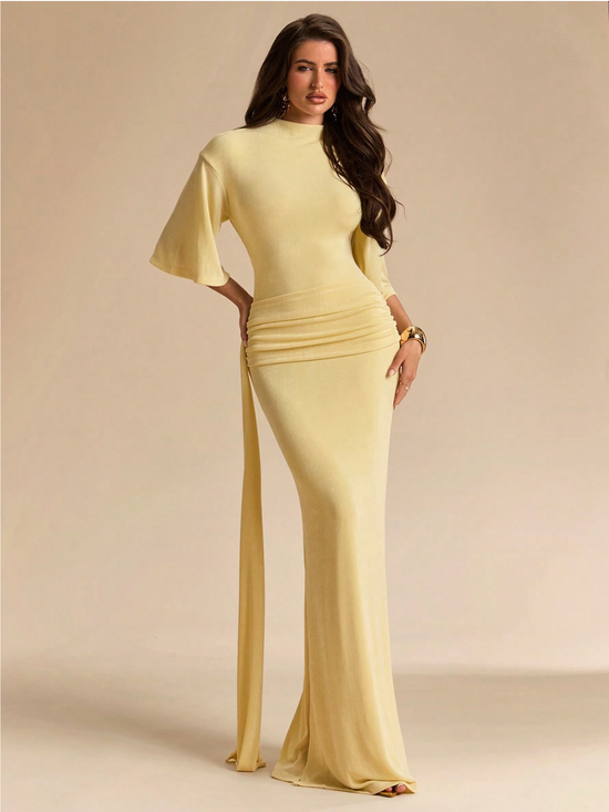 ELOWEN DRAPIERTES MAXIKLEID