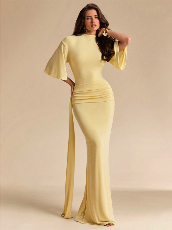 ELOWEN DRAPIERTES MAXIKLEID
