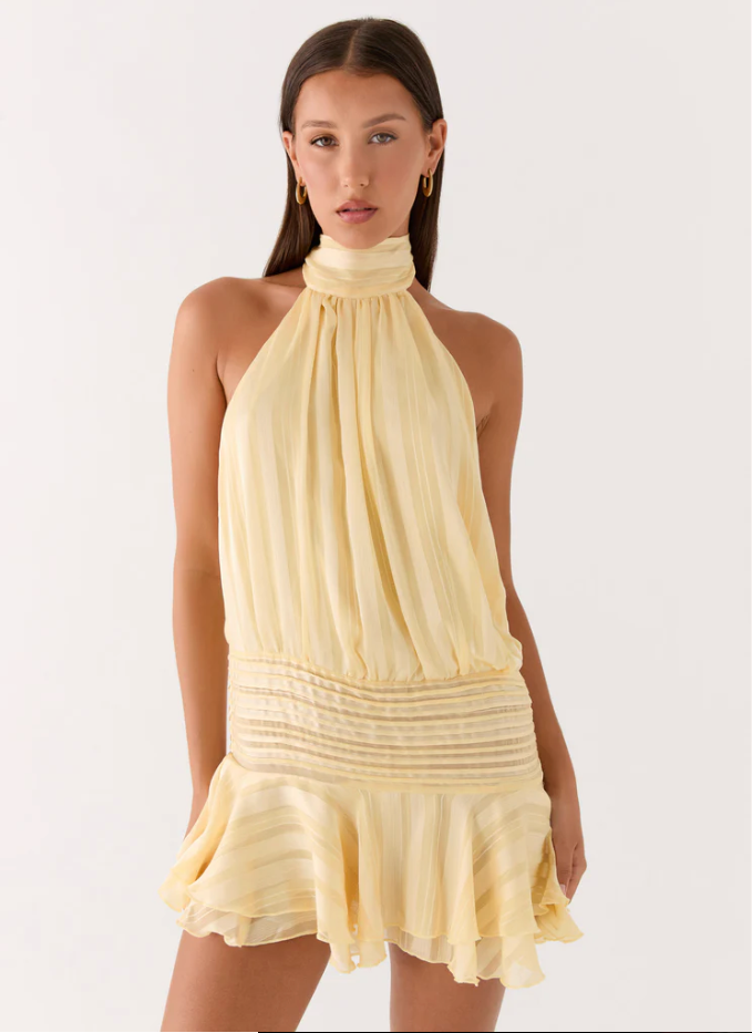 WILLOW CHIFFON MINI DRESS
